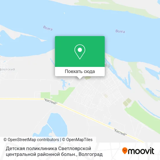 Карта Детская поликлиника Светлоярской центральной районной больн.