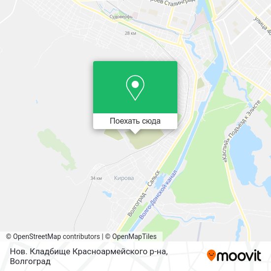 Карта Нов. Кладбище Красноармейского р-на