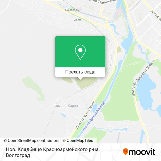 Карта Нов. Кладбище Красноармейского р-на