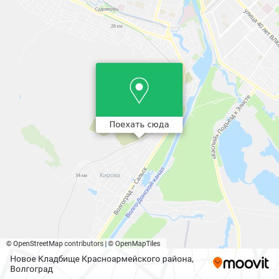 Карта Новое Кладбище Красноармейского района