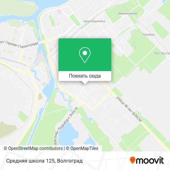 Карта Средняя школа 125
