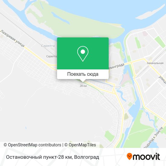 Карта Остановочный пункт-28 км