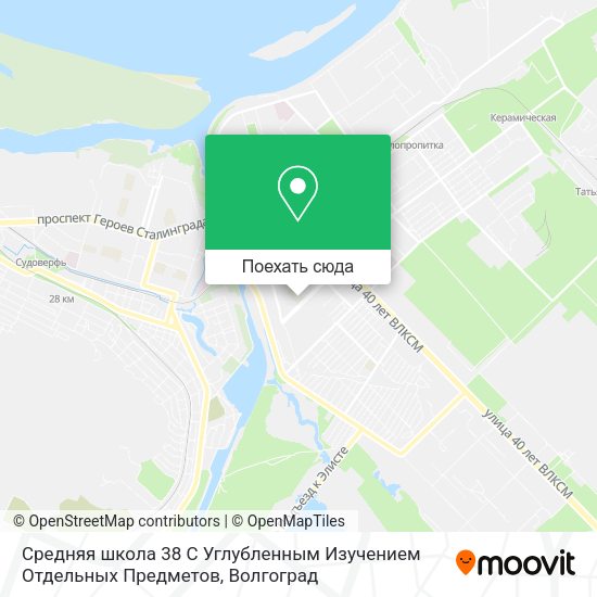 Карта Средняя школа 38 С Углубленным Изучением Отдельных Предметов