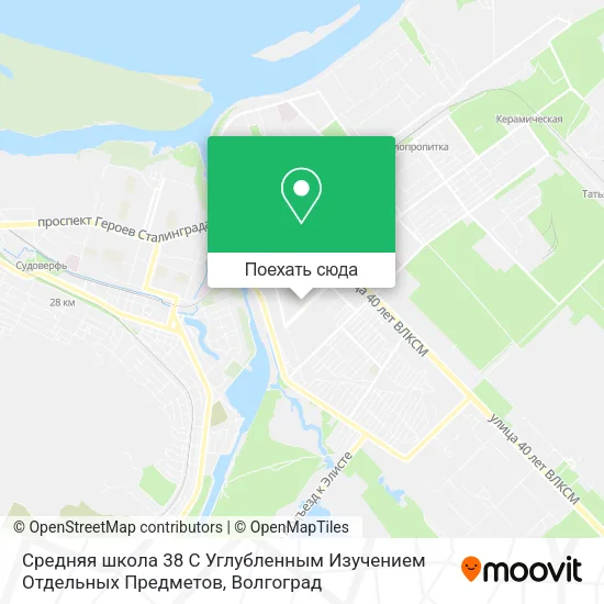 Карта Средняя школа 38 С Углубленным Изучением Отдельных Предметов