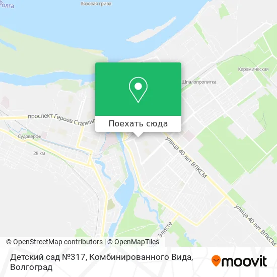 Карта Детский сад №317, Комбинированного Вида