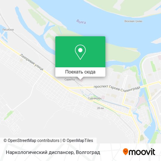Карта Наркологический диспансер