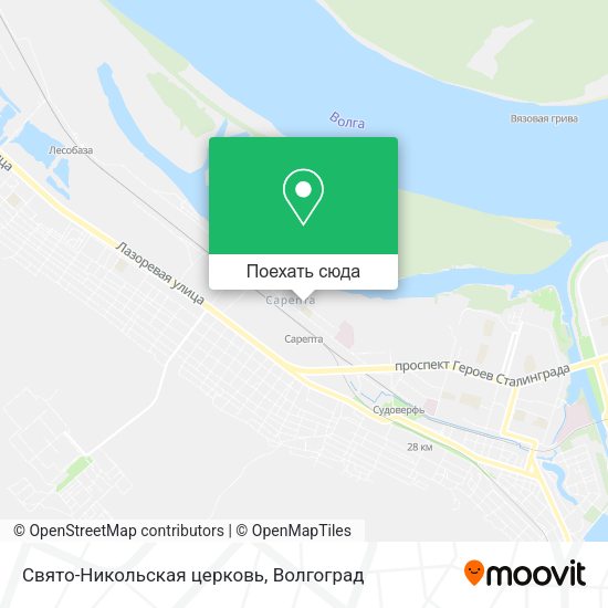 Карта Свято-Никольская церковь