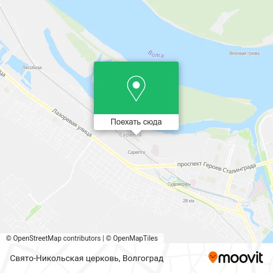 Карта Свято-Никольская церковь