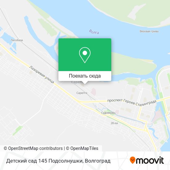 Карта Детский сад 145 Подсолнушки