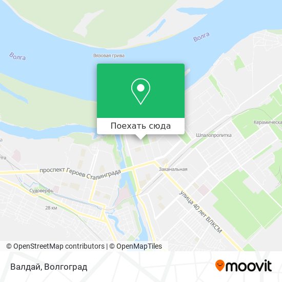 Карта Валдай