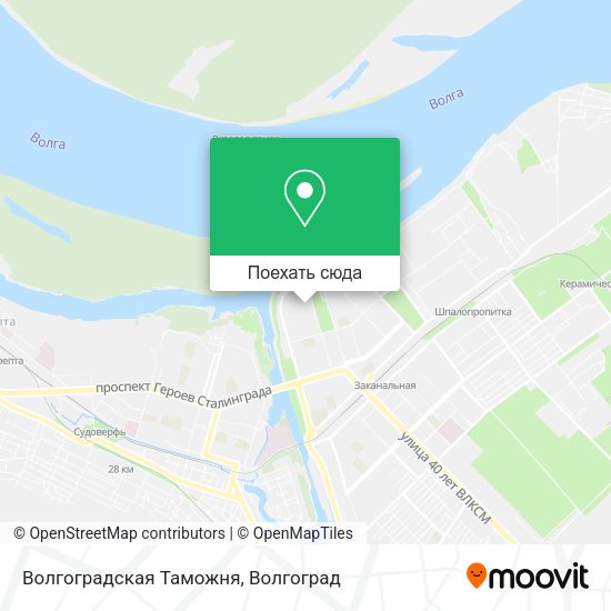 Карта Волгоградская Таможня