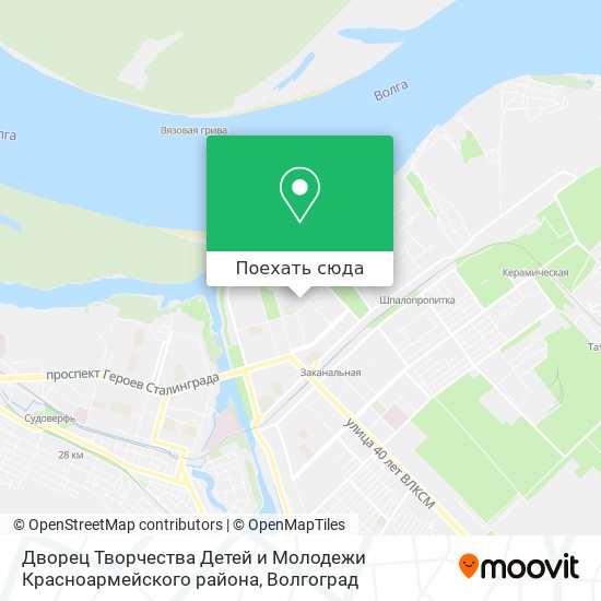 Карта Дворец Творчества Детей и Молодежи Красноармейского района