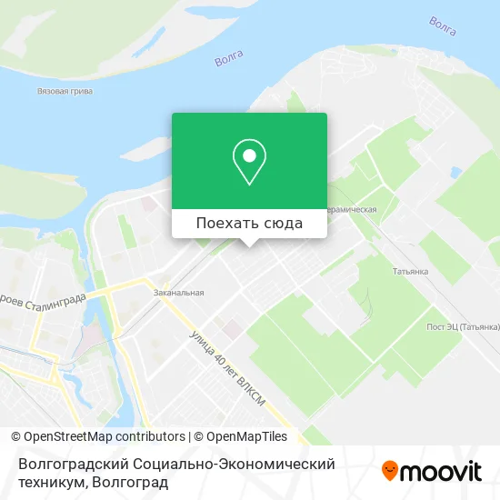 Карта Волгоградский Социально-Экономический техникум
