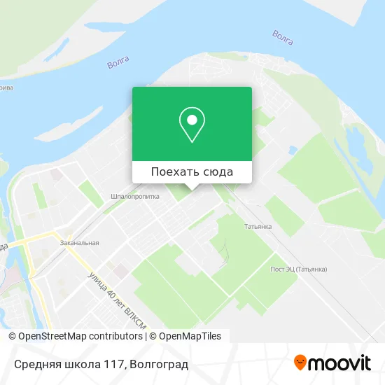 Карта Средняя школа 117