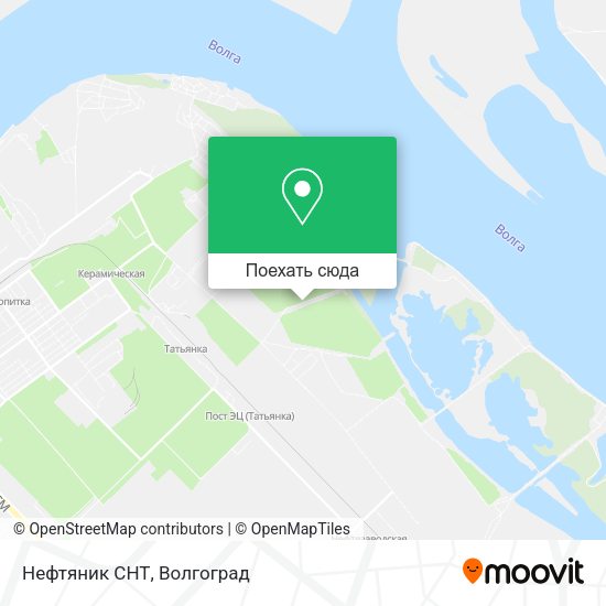 Карта Нефтяник СНТ