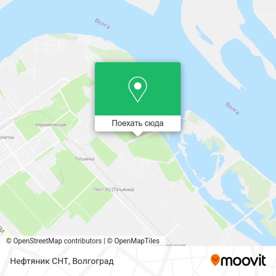 Карта Нефтяник СНТ
