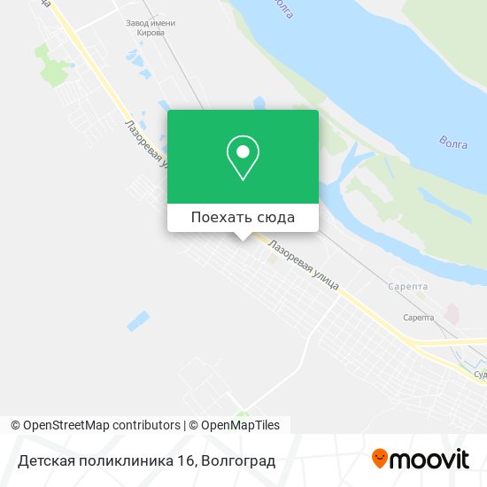 Карта Детская поликлиника 16