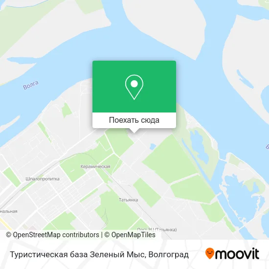 Карта Туристическая база Зеленый Мыс