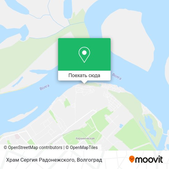 Карта Храм Сергия Радонежского