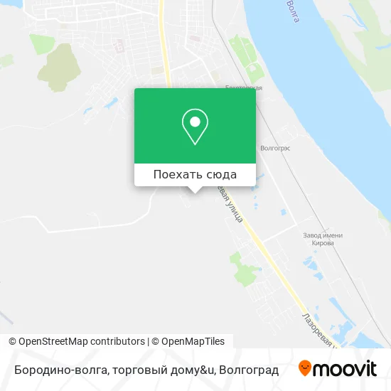 Карта Бородино-волга, торговый домy&u
