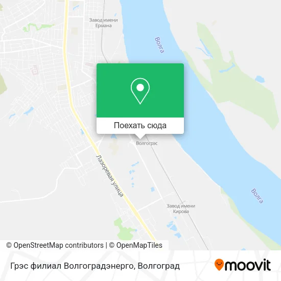 Карта Грэс филиал Волгоградэнерго