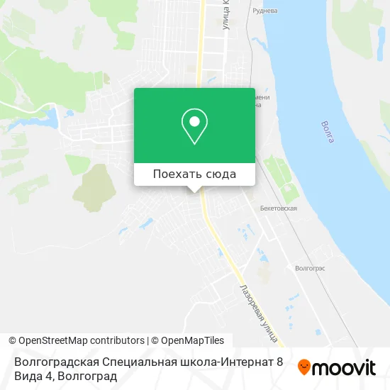 Карта Волгоградская Специальная школа-Интернат 8 Вида 4