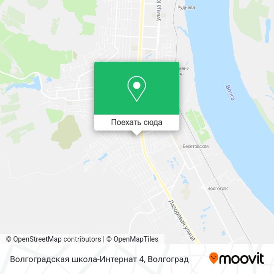 Карта Волгоградская школа-Интернат 4