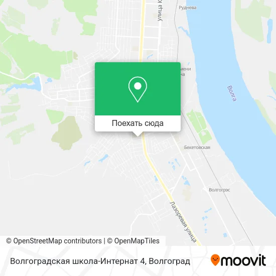 Карта Волгоградская школа-Интернат 4