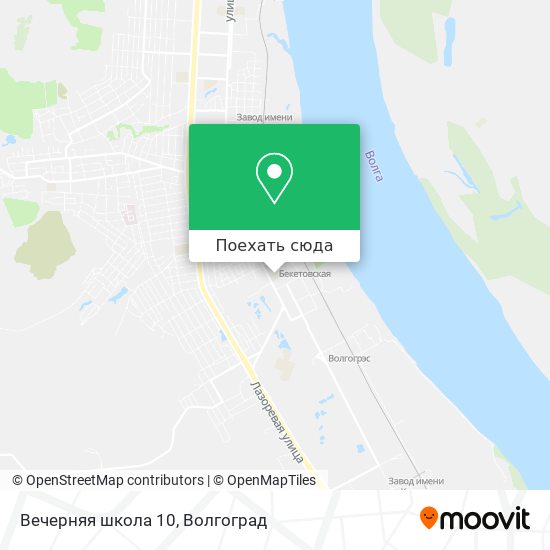 Карта Вечерняя школа 10