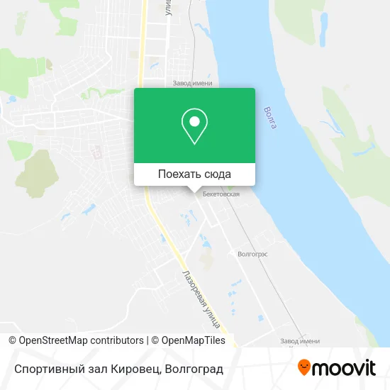 Карта Спортивный зал Кировец