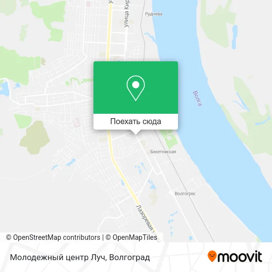 Карта Молодежный центр Луч