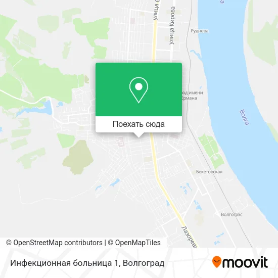 Карта Инфекционная больница 1