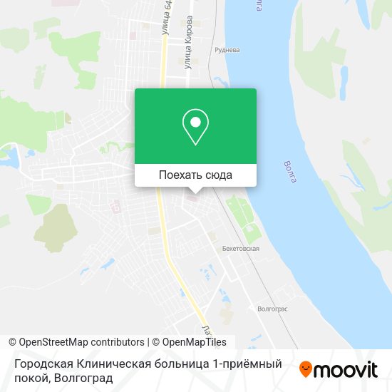 Карта Городская Клиническая больница 1-приёмный покой