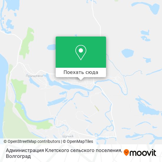 Карта Администрация Клетского сельского поселения