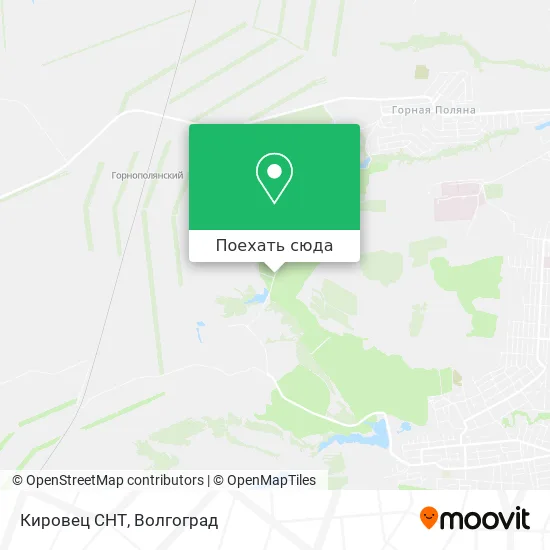 Карта Кировец СНТ