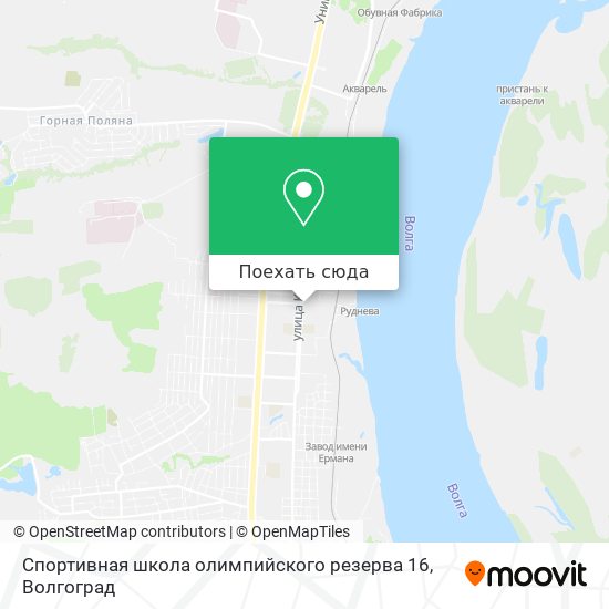 Карта Спортивная школа олимпийского резерва 16