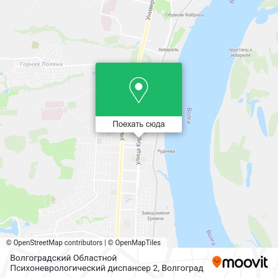 Карта Волгоградский Областной Психоневрологический диспансер 2