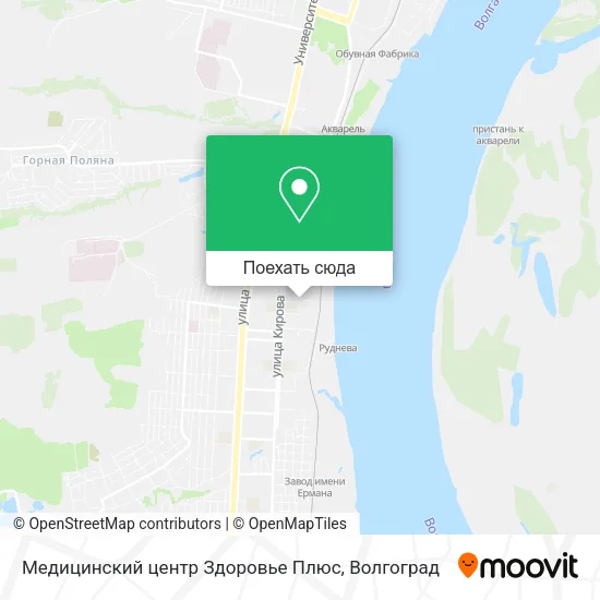 Карта Медицинский центр Здоровье Плюс