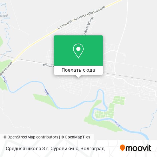 Карта Средняя школа 3 г. Суровикино
