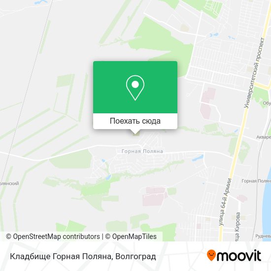 Карта Кладбище Горная Поляна
