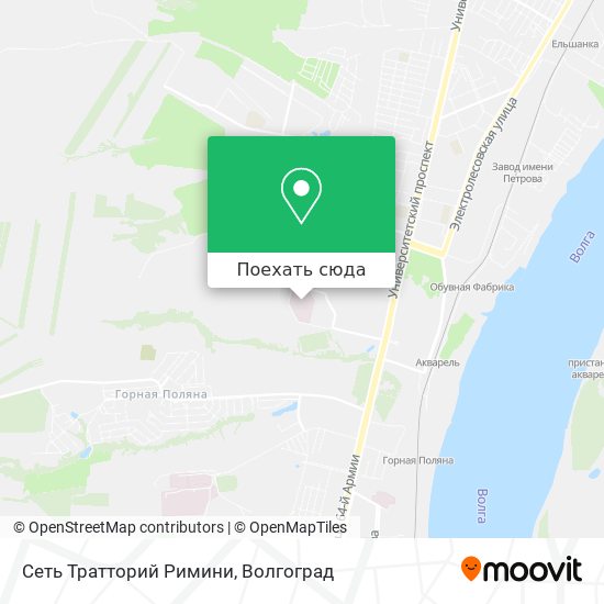 Карта Сеть Тратторий Римини