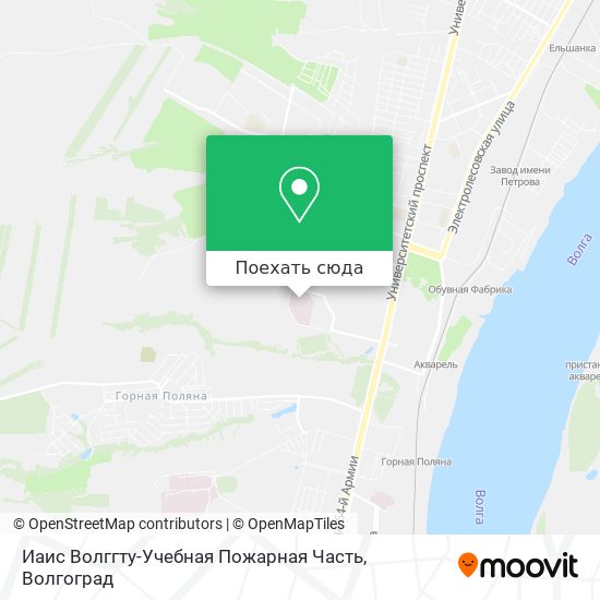 Карта Иаис Волггту-Учебная Пожарная Часть