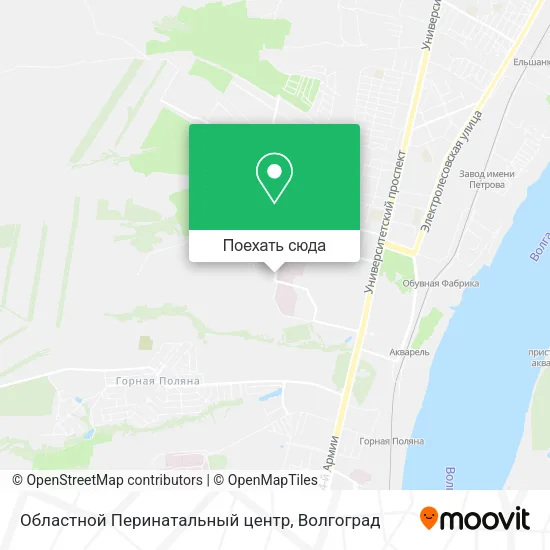 Карта Областной Перинатальный центр