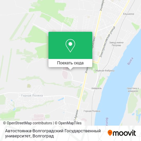 Карта Автостоянка-Волгоградский Государственный университет