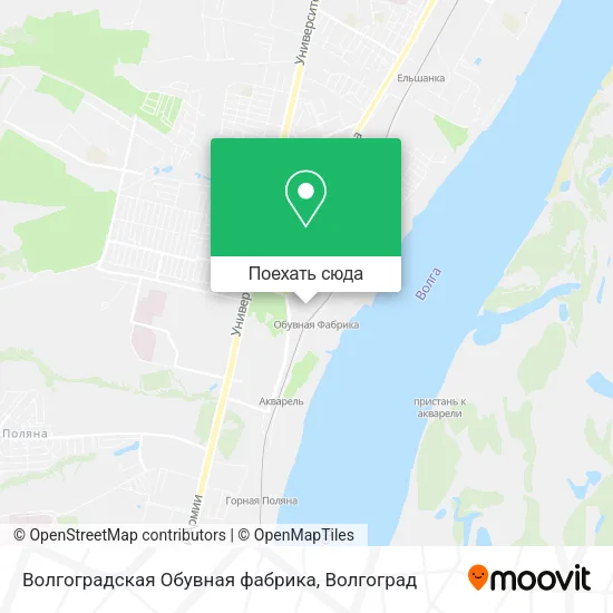 Карта Волгоградская Обувная фабрика