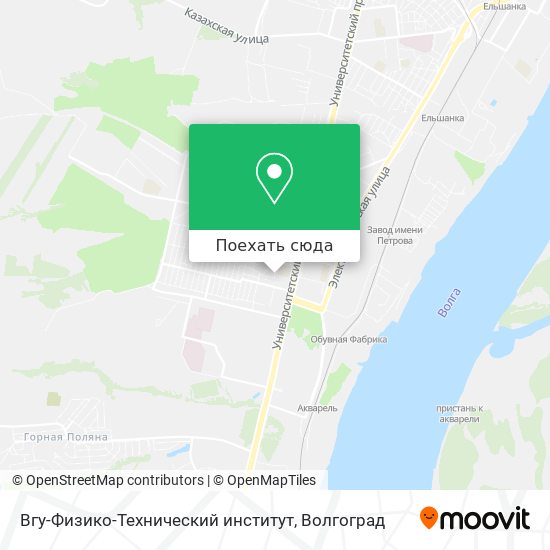 Карта Вгу-Физико-Технический институт
