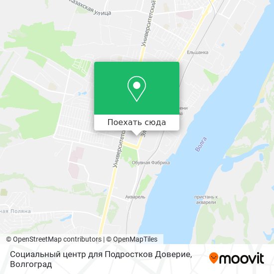 Карта Социальный центр для Подростков Доверие