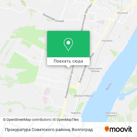 Карта Прокуратура Советского района