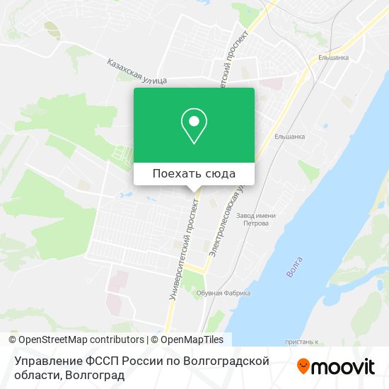 Карта Управление ФССП России по Волгоградской области