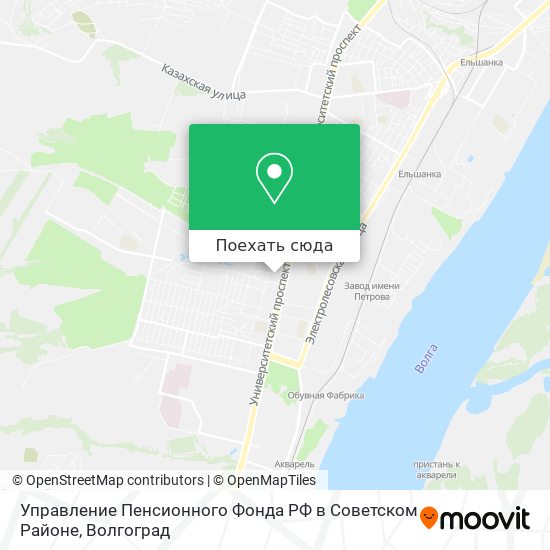 Карта Управление Пенсионного Фонда РФ в Советском Районе